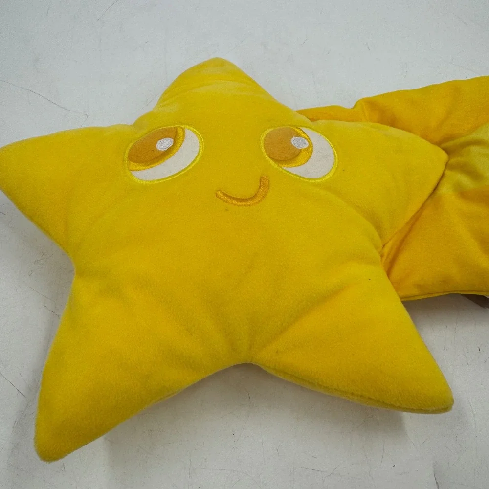 Disney Pixar Pier Yellow Star Plush Pillow Toy Face Tail Stuffed‎